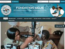 Tablet Screenshot of fondationmoje.org